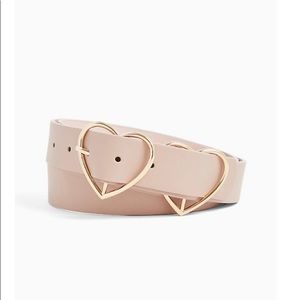 Torrid Double Heart Pink Belt
